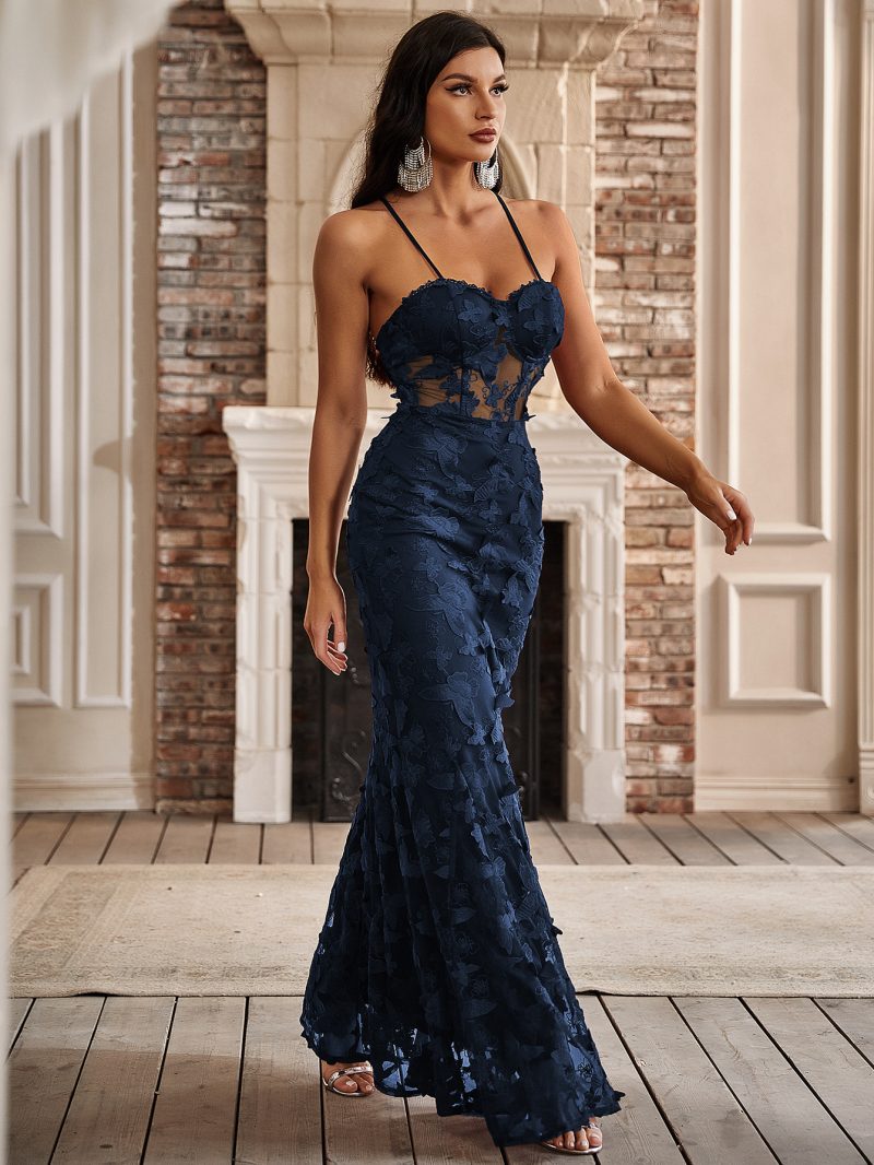 utterfly Boning Corset Maxi Dress" - Image 2