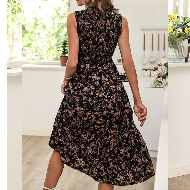 Floral Swing Dress - Elegant Spring/Summer Style - Image 3