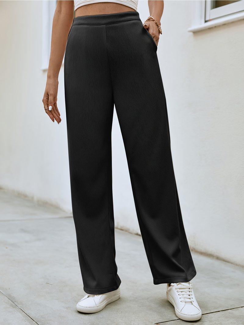 Corduroy Wide Leg Pants - Spring & Autumn Trend - Image 3