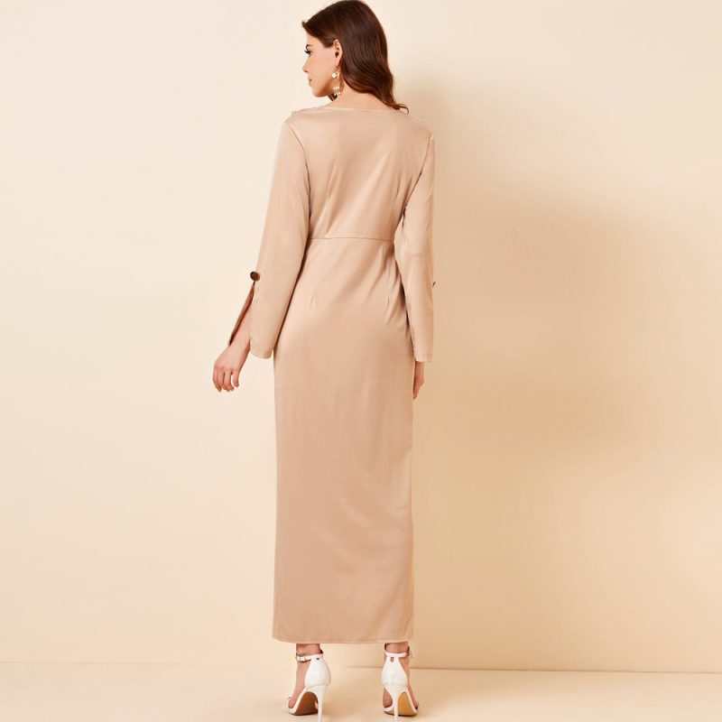 Women's Elegant High Waist Dress for Stylish Spring and Autumn Fashion - Image 3