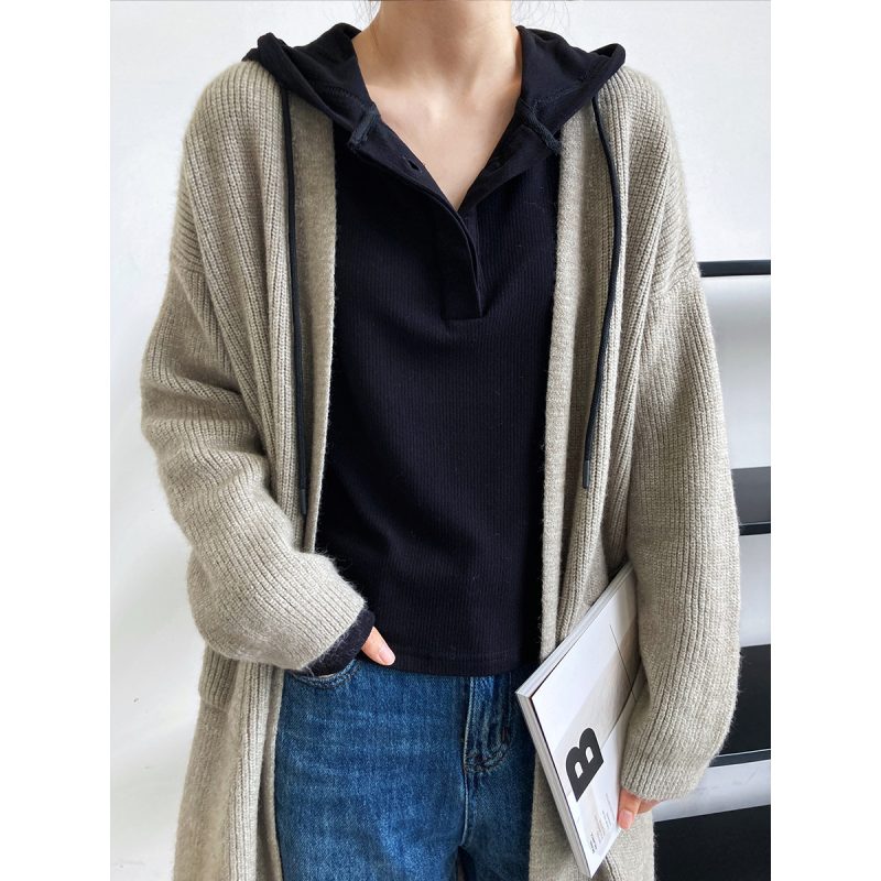 Purple Hooded Sweater Long Sleeve - Image 3