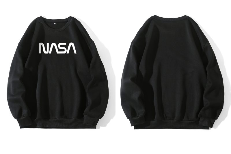 NASA Letter Graphic Crewneck Sweater - Image 4