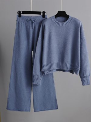 Casual Work Pant Set: Autumn/Winter Korean Style