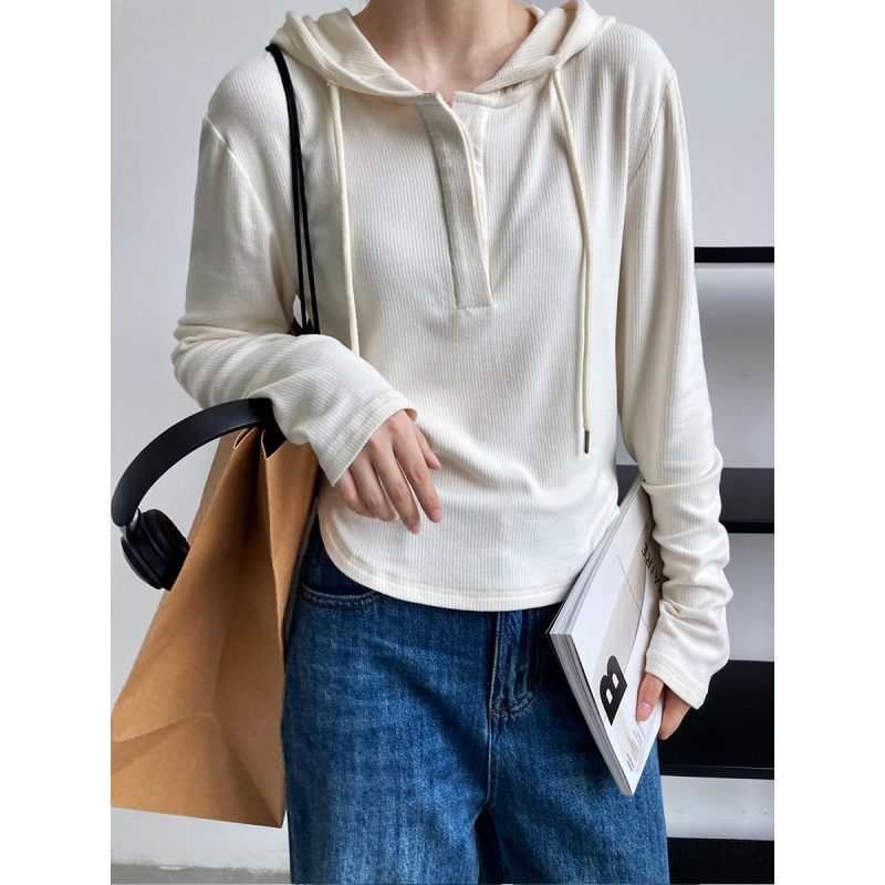 Purple Hooded Sweater Long Sleeve - Image 2