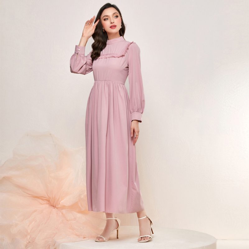 Elegant Tassel Stitch High Waist Dress - Image 3