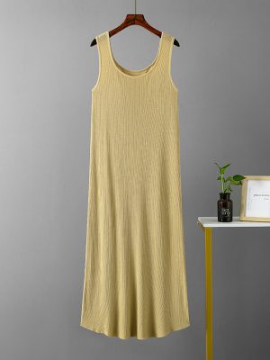 Sleeveless Knitted Summer Dress