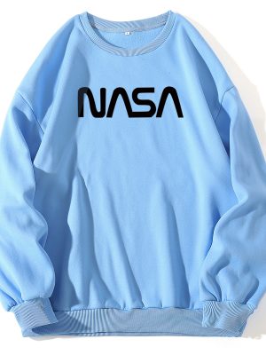 NASA Letter Graphic Crewneck Sweater