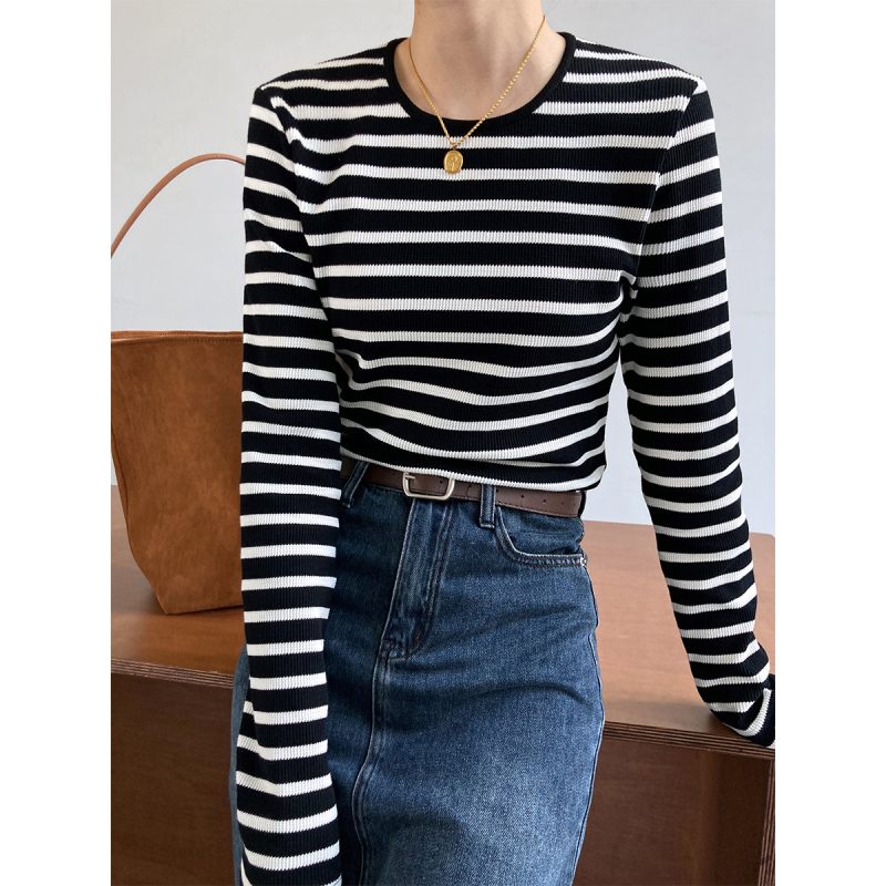 Striped Slim-Fit Long Sleeve - Image 4