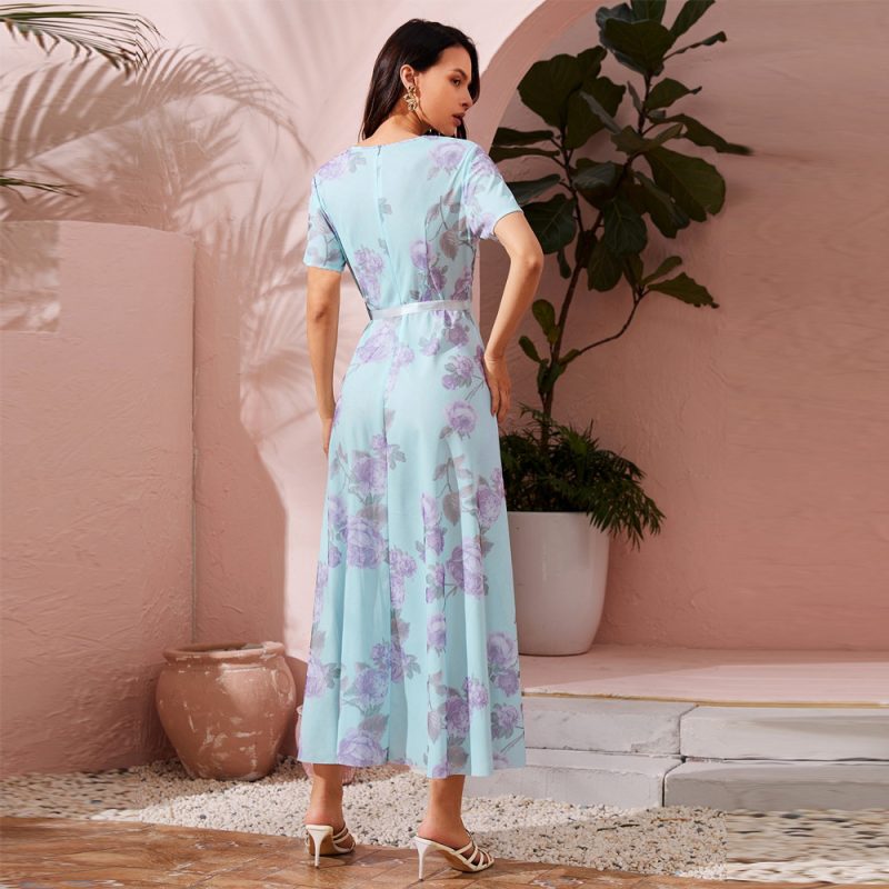 Elegant High Waist Dress: Women's Chic Fashion - Image 3