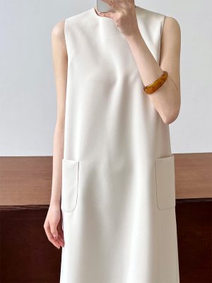 Sleeveless Office Vest Dress