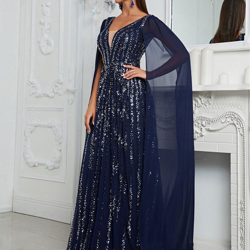 Heavy Embroidery Party Evening Dress - Image 3