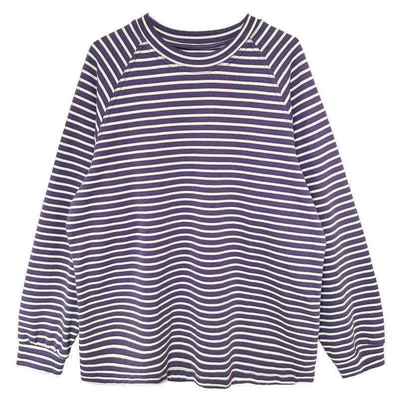 Lazy Stripe Pullover Sweater - Image 5