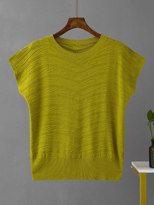 3D Wave Loose Ice Silk Tee