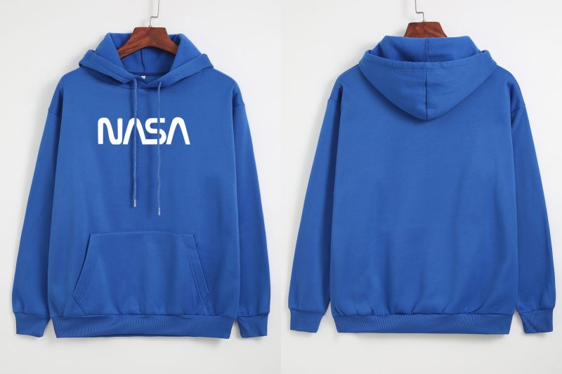 NASA Print Hooded Fleece Coat - Image 8