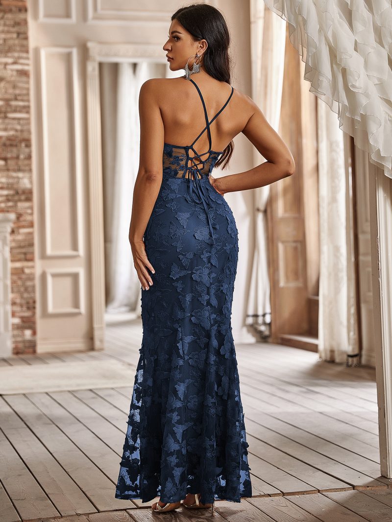 utterfly Boning Corset Maxi Dress" - Image 4