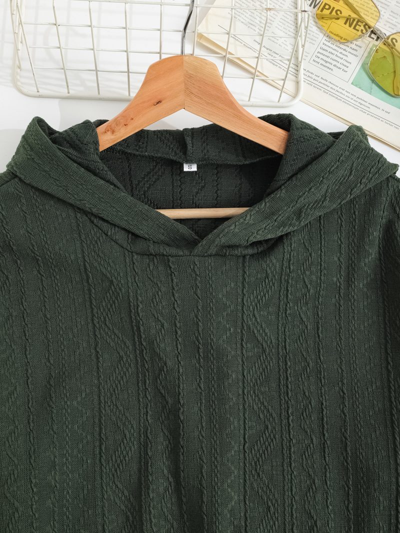 Hooded Solid Color Sweater - Autumn Chic - Image 2