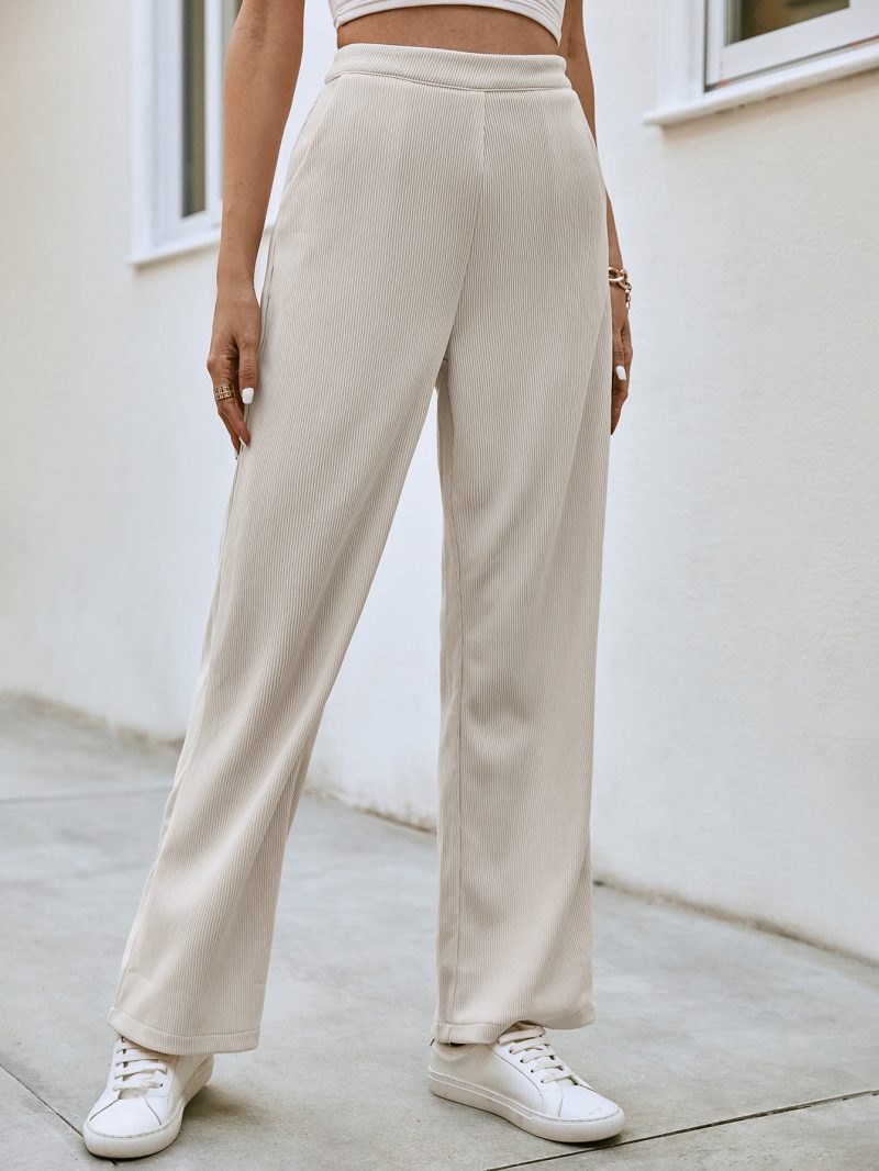 Corduroy Wide Leg Pants - Spring & Autumn Trend - Image 5