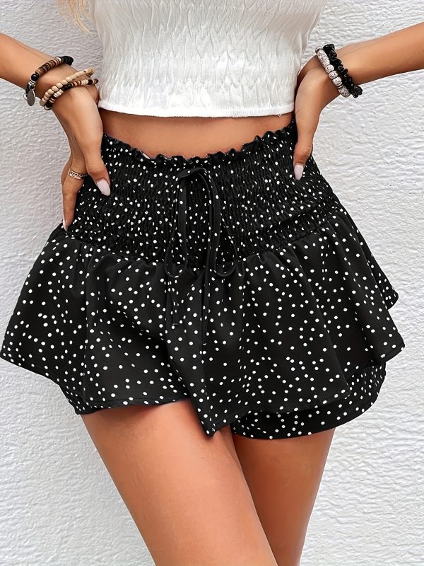 Tight Waist Floral Shorts - Summer Casual - Image 2