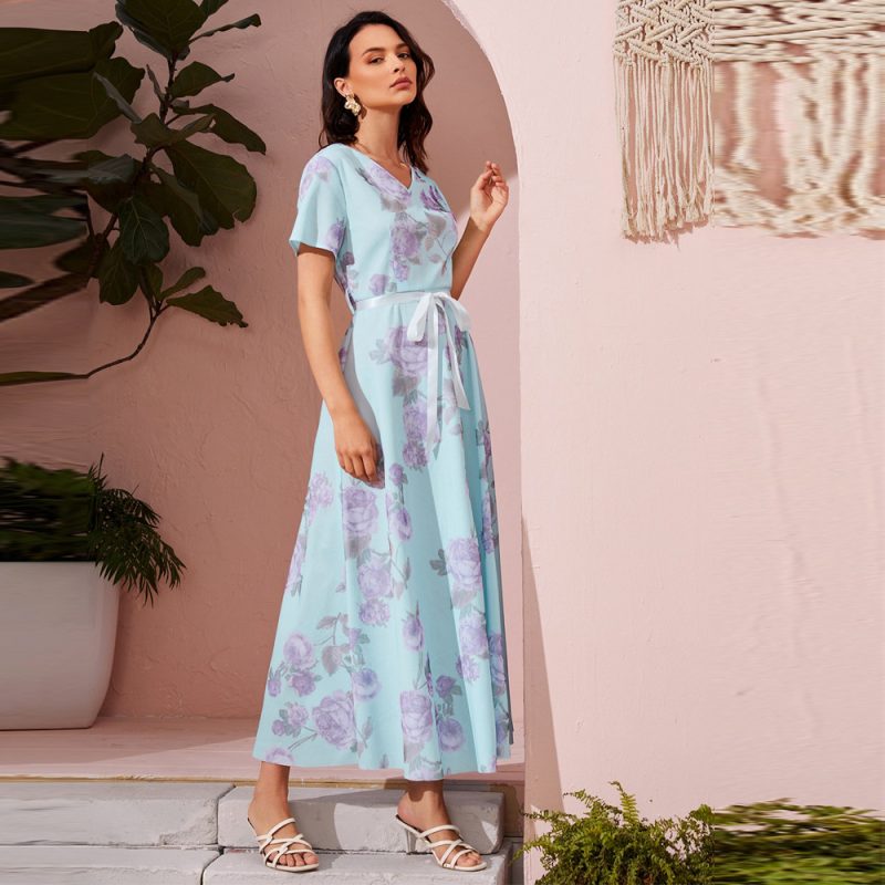 Elegant High Waist Dress: Women's Chic Fashion - Image 4