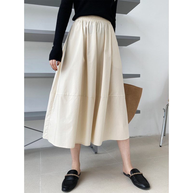 High Waist Puffy A-Line Skirt - Image 4