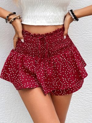 Tight Waist Floral Shorts – Summer Casual