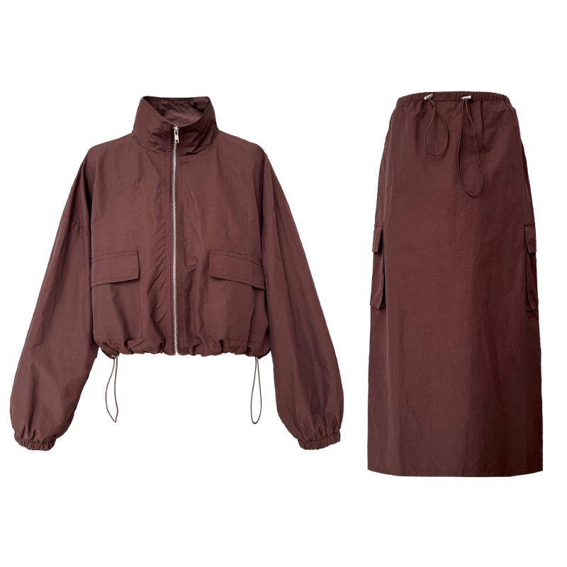 Short Jacket Drawstring Suit - Image 5
