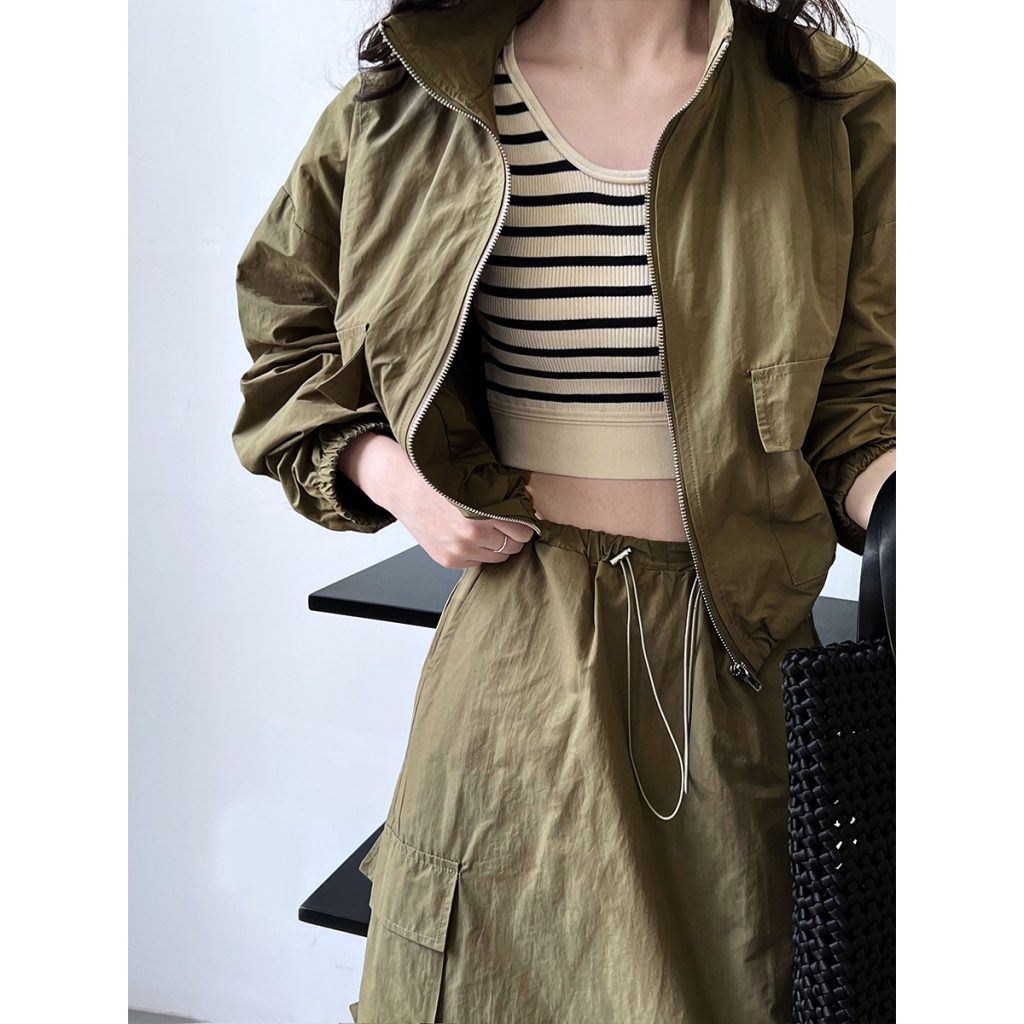 Short Jacket Drawstring Suit - Image 2