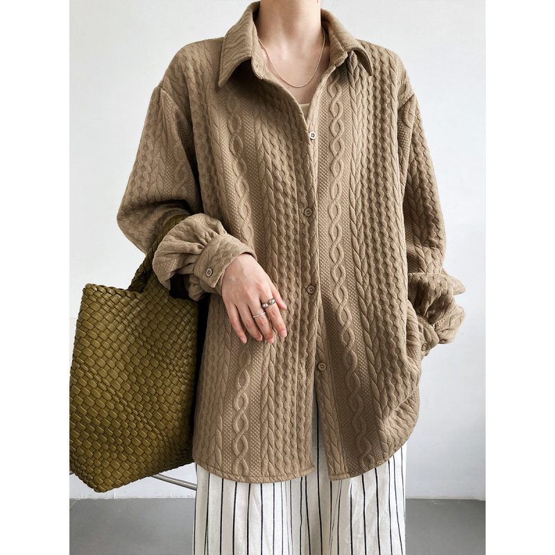 Printed Collared Shacket - Image 4