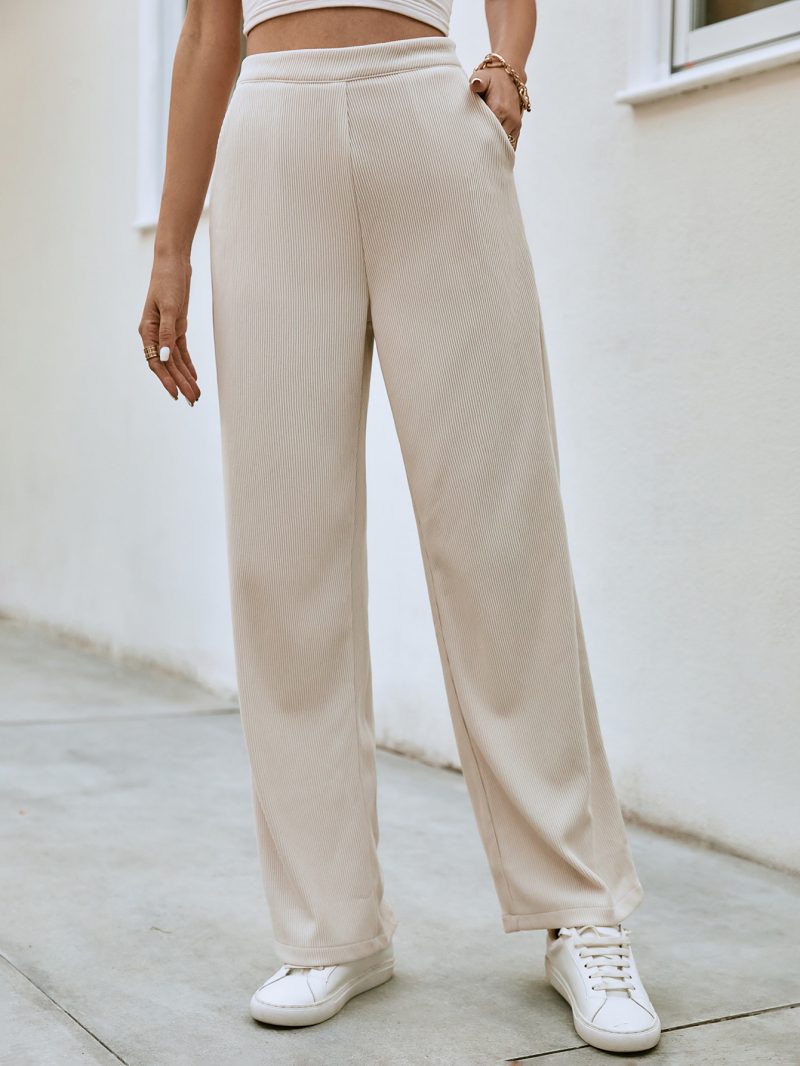 Corduroy Wide Leg Pants - Spring & Autumn Trend - Image 2