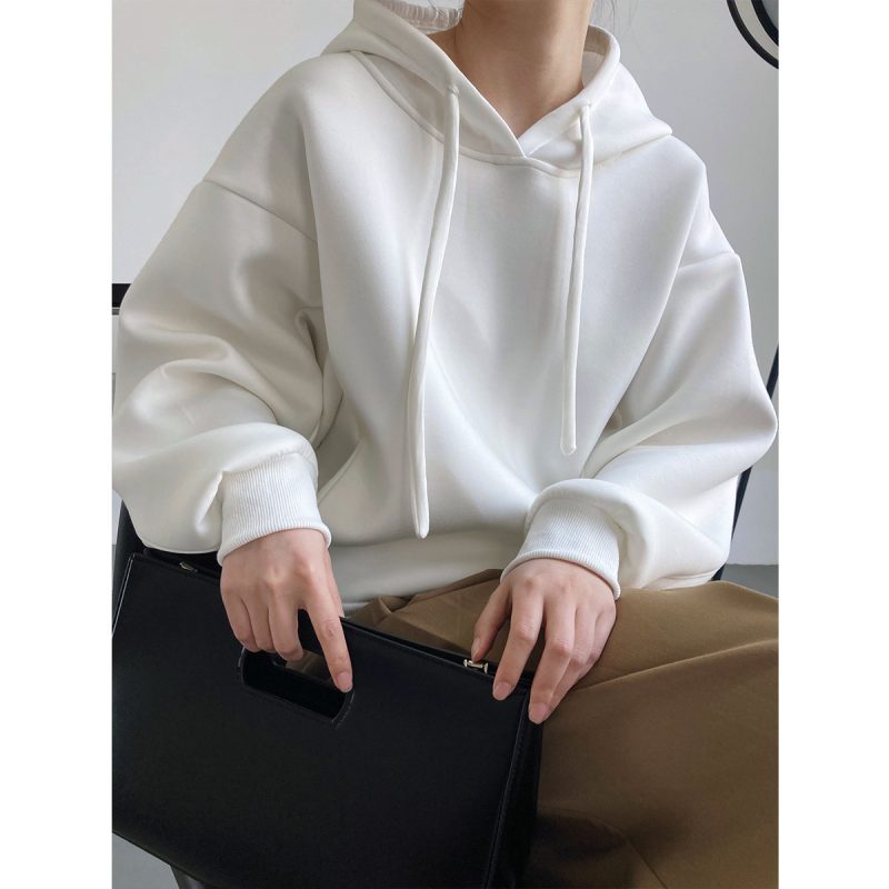 Spring Hooded Sweater | Korean Design Air Cotton Top - Image 3
