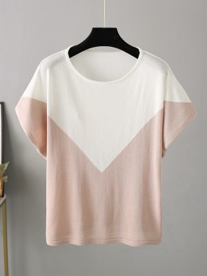 Ice Silk Round Neck T-Shirt for Summer