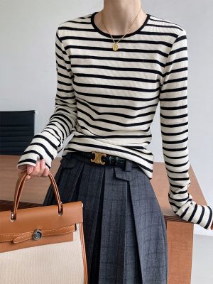 Striped Slim-Fit Long Sleeve