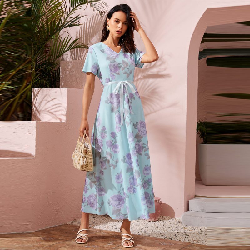 Elegant High Waist Dress: Women's Chic Fashion - Image 2