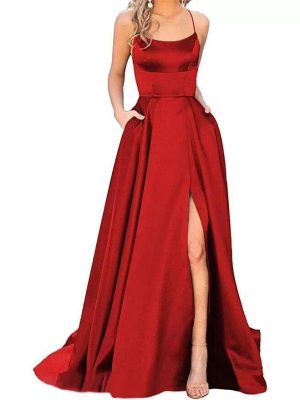 Long Maxi Bridesmaid Dress – Solid Color