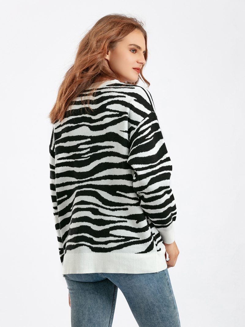Oversized V-Neck Cardigan for Women - Image 5