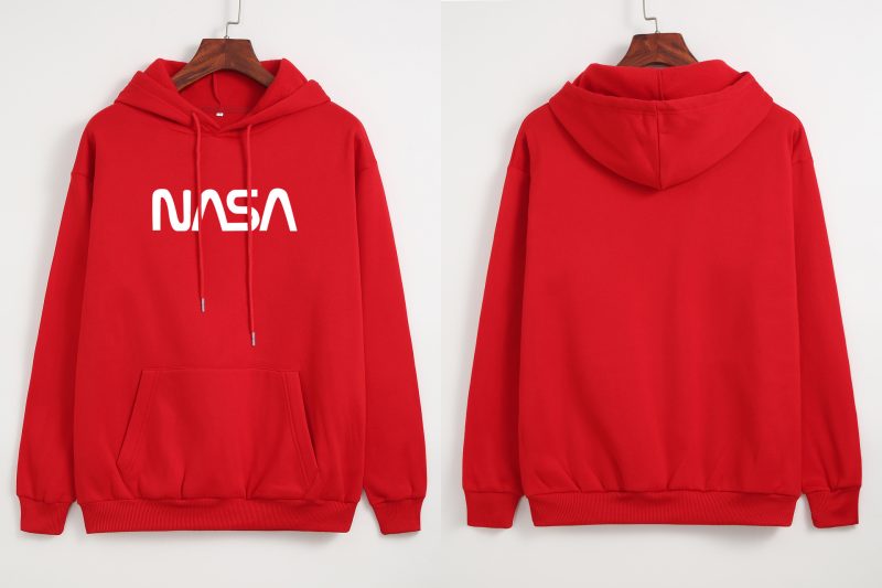 NASA Print Hooded Fleece Coat - Image 4