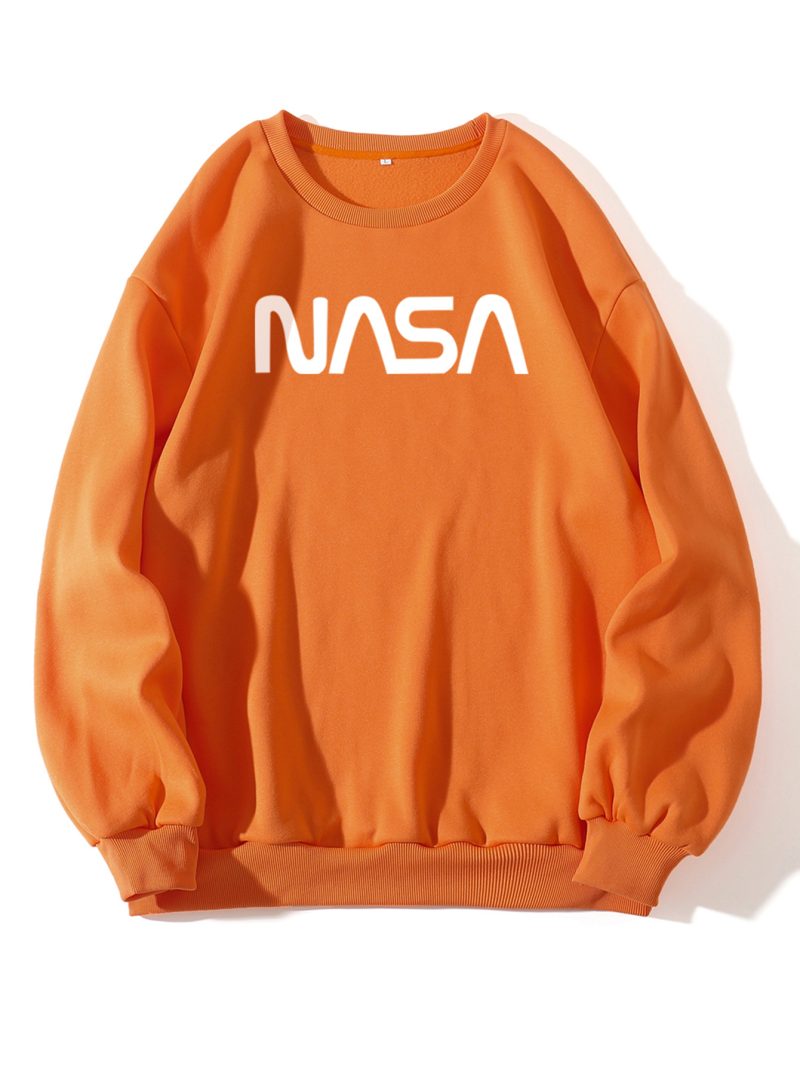 NASA Letter Graphic Crewneck Sweater - Image 5