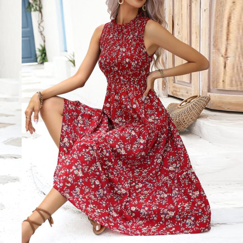 Floral Swing Dress - Elegant Spring/Summer Style - Image 2