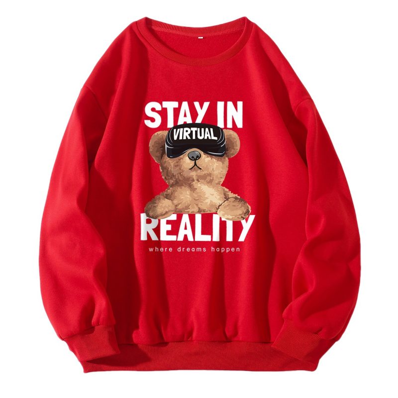 Popular Round Neck Fleece Hoodie - Image 2