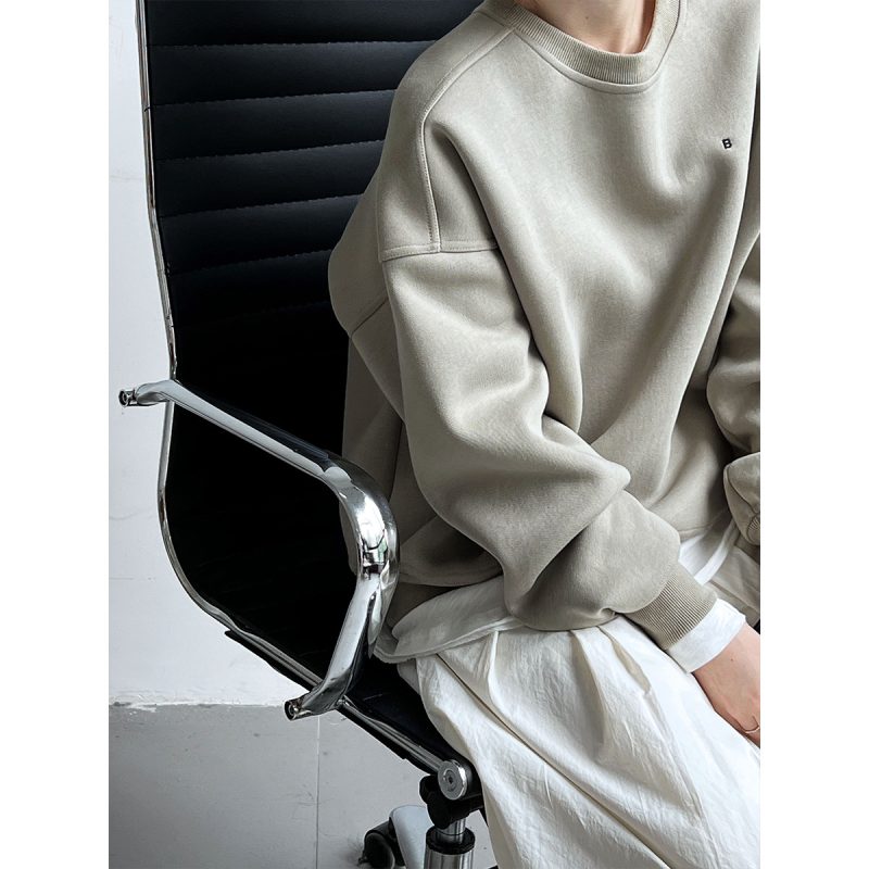 Simple Loose Pullover Sweater | BF Style Long Sleeve Top - Image 4