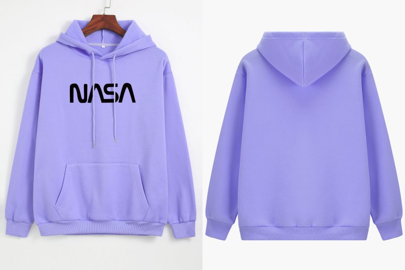 NASA Print Hooded Fleece Coat - Image 7