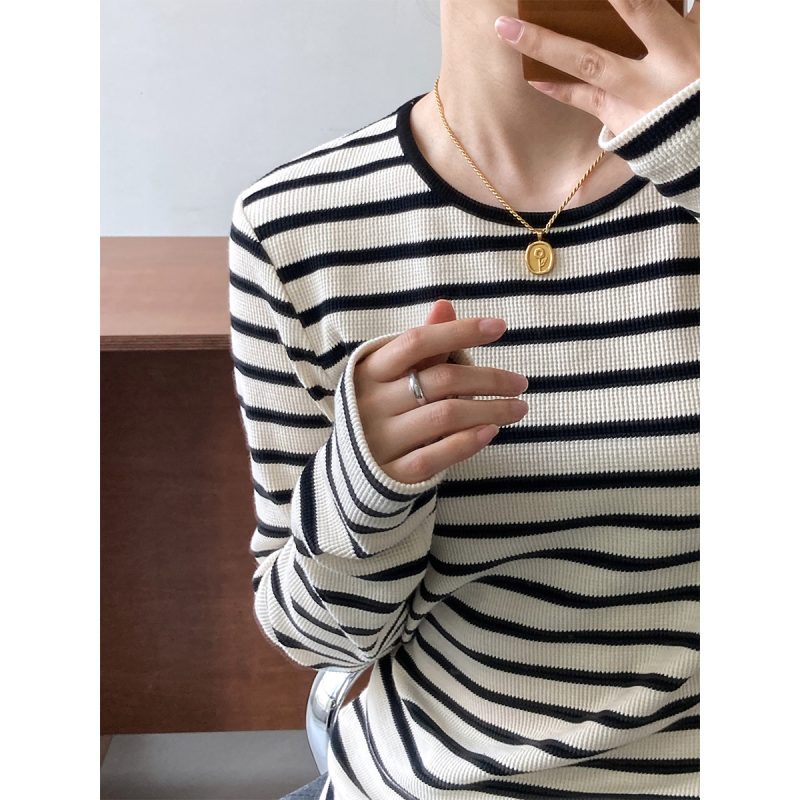 Striped Slim-Fit Long Sleeve - Image 3