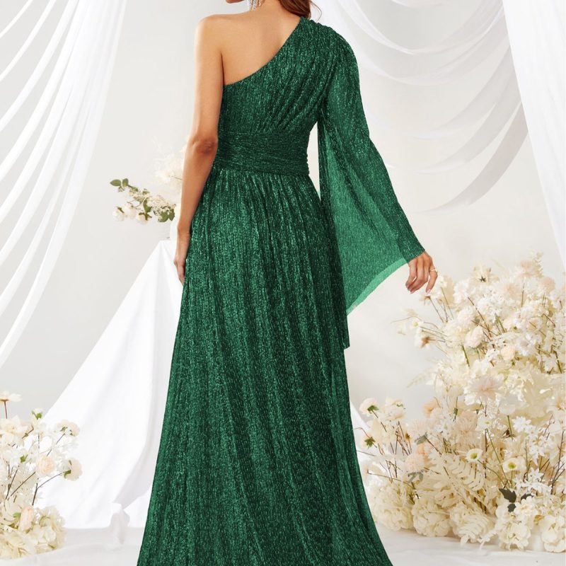One-Shoulder Cocktail Evening Dress - Image 2