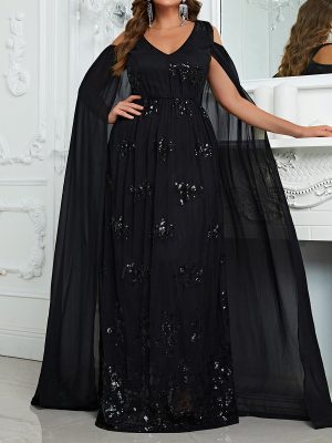 Plus Size Off-Shoulder Maxi Dress