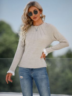 Solid Color Raglan Sleeve Sweater: Winter Chic