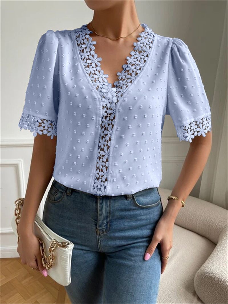 Popular V-Neck Women's Shirt: Stylish Top - Image 3
