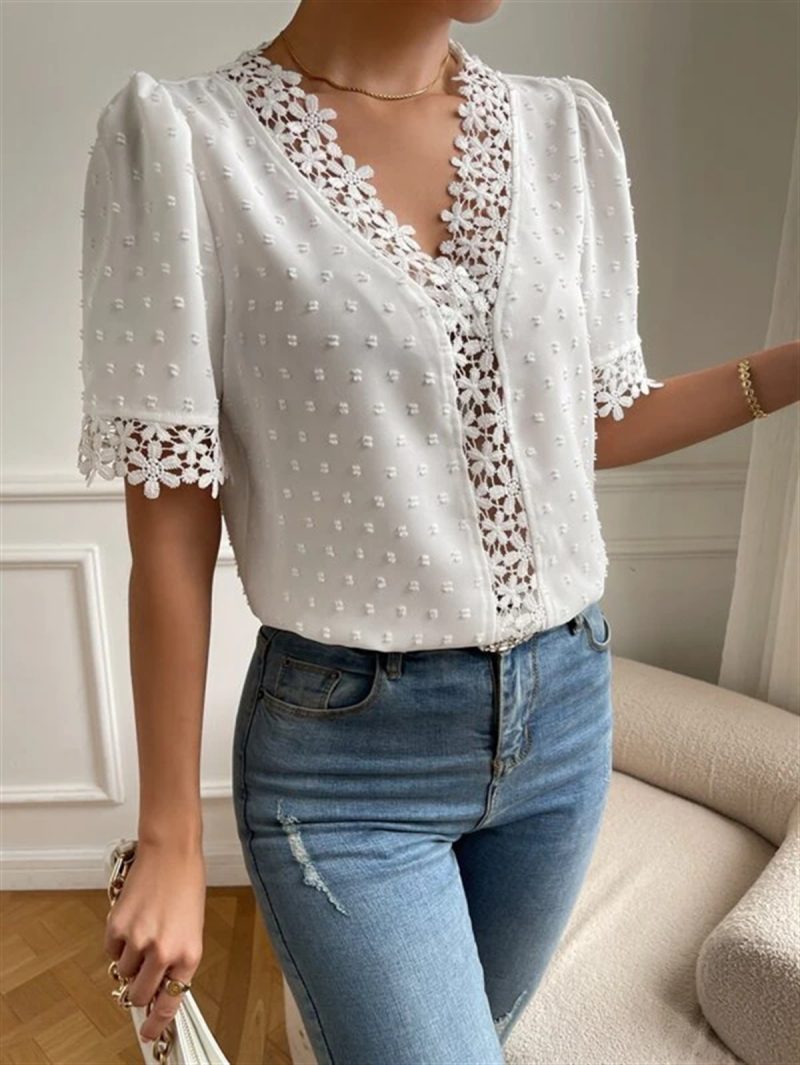 Popular V-Neck Women's Shirt: Stylish Top - Image 5
