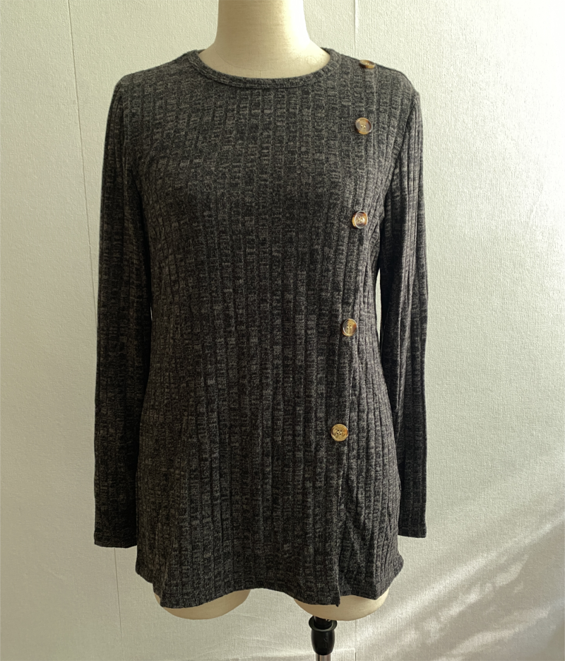 Winter Crew Neck Sweater | Women's Split Top for Fall Fashion - Image 4
