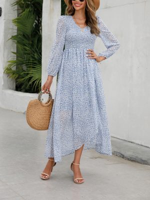 Sun Protection A-Line Maxi Dress – Vacation Chic