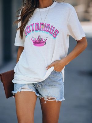 Crown Letters Printed Casual Tee – Summer